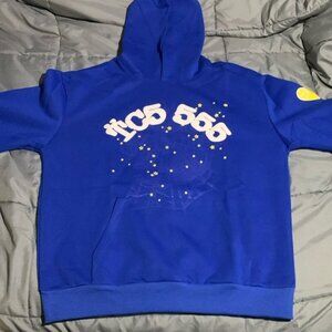 Spider Worldwide TC Blue 555 Sp5der Men’s Large Pullover Hoodie